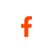 Orange lowercase 'f' on a white background. Orange lowercase 'f' on a white background.