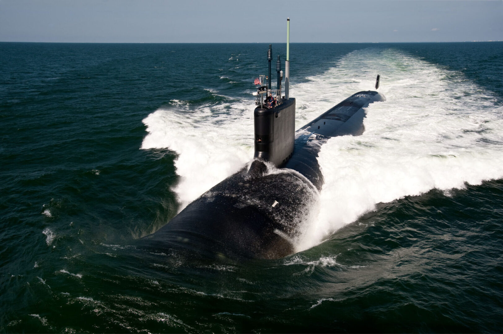 Sea trials The Virginia-class attack submarine USS California (SSN 781) underway during sea trials. (U.S. Navy photo by Chris Oxley/Released).